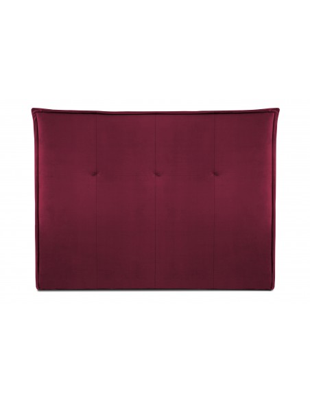 Tête De Lit En Velours, Couleur Bordeaux, Monica, Marque Milo Casa Tête De Lit En Velours, Couleur Bordeaux, Monica, Marque Milo Casa