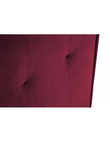 Tête De Lit En Velours, Couleur Bordeaux, Monica, Marque Milo Casa Tête De Lit En Velours, Couleur Bordeaux, Monica, Marque Milo Casa