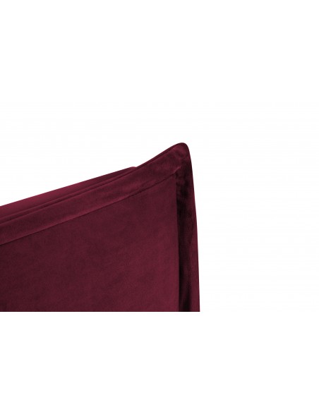 Tête De Lit En Velours, Couleur Bordeaux, Monica, Marque Milo Casa