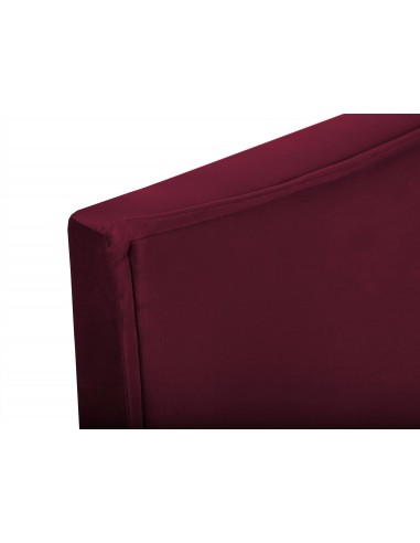 Tête De Lit En Velours, Couleur Bordeaux, Natalia, Marque Milo Casa