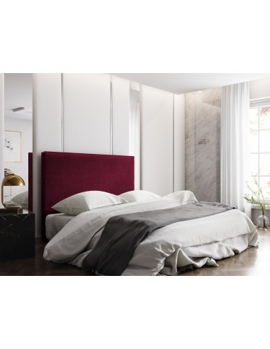 Tête De Lit En Velours, Couleur Bordeaux, Natalia, Marque Milo Casa