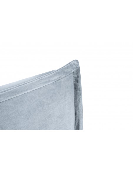 Tête De Lit En Velours, Couleur Bleu Clair, Monica, Marque Milo Casa