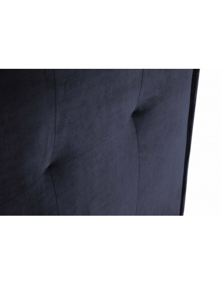 Tête De Lit En Velours, Couleur Bleu Foncé, Monica, Marque Milo Casa Tête De Lit En Velours, Couleur Bleu Foncé, Monica, Marque Milo Casa