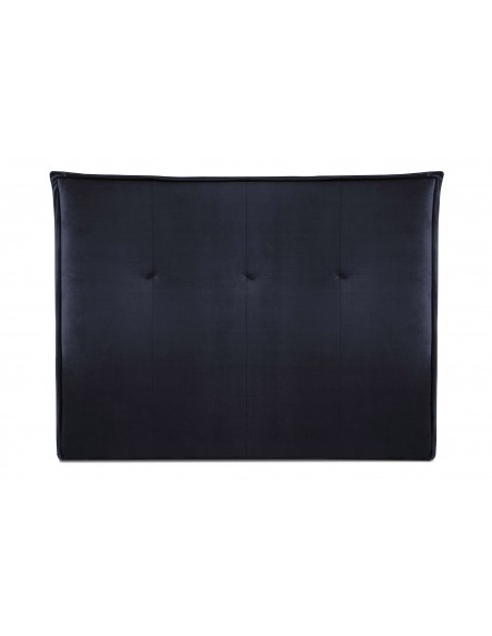 Tête De Lit En Velours, Couleur Bleu Foncé, Monica, Marque Milo Casa