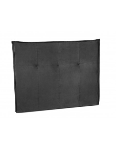 Tête De Lit En Velours, Couleur Gris Foncé, Monica, Marque Milo Casa