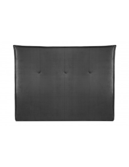 Tête De Lit En Velours, Couleur Gris Foncé, Monica, Marque Milo Casa