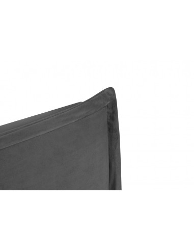 Tête De Lit En Velours, Couleur Gris Foncé, Monica, Marque Milo Casa Tête De Lit En Velours, Couleur Gris Foncé, Monica, Marque Milo Casa