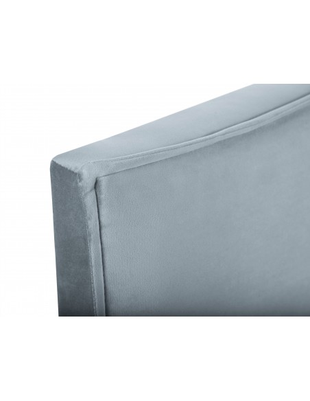 Tête De Lit En Velours, Couleur Bleu Clair, Natalia, Marque Milo Casa
