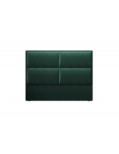 Tête De Lit En Velours, Couleur Vert Bouteille, Lara, Marque Milo Casa