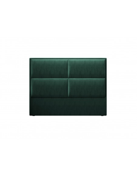Tête De Lit En Velours, Couleur Vert Bouteille, Lara, Marque Milo Casa