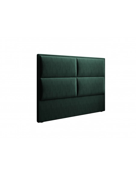 Tête De Lit En Velours, Couleur Vert Bouteille, Lara, Marque Milo Casa