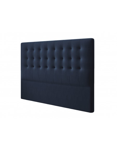 Tête De Lit En Velours, Couleur Bleu Foncé, Athena, Marque Windsor & Co