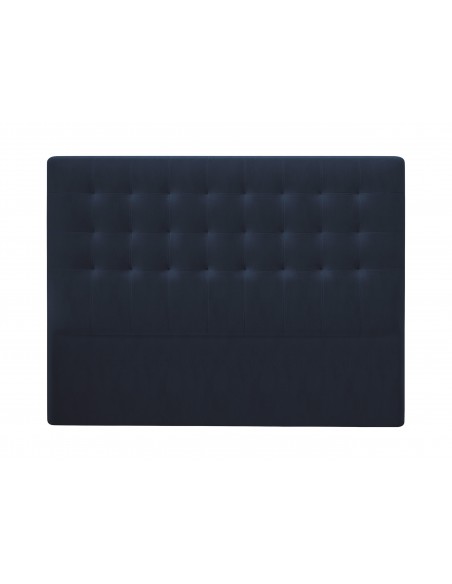 Tête De Lit En Velours, Couleur Bleu Foncé, Athena, Marque Windsor & Co Tête De Lit En Velours, Couleur Bleu Foncé, Athena, Marque Windsor & Co