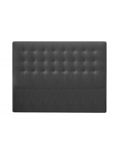 Tête De Lit En Velours, Couleur Gris Foncé, Athena, Marque Windsor & Co Tête De Lit En Velours, Couleur Gris Foncé, Athena, Marque Windsor & Co