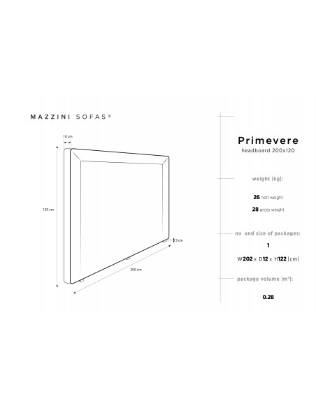 Tête De Lit En Velours, Couleur Lavande, Primevere, Marque Mazzini Sofas