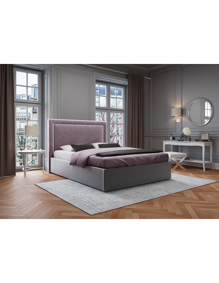 Tête De Lit En Velours, Couleur Lavande, Primevere, Marque Mazzini Sofas