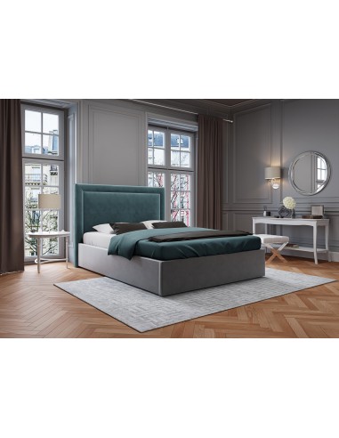 Tête De Lit En Velours, Couleur Pétrole, Primevere, Marque Mazzini Sofas