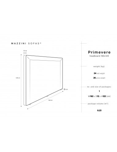 Tête De Lit En Velours, Couleur Pétrole, Primevere, Marque Mazzini Sofas