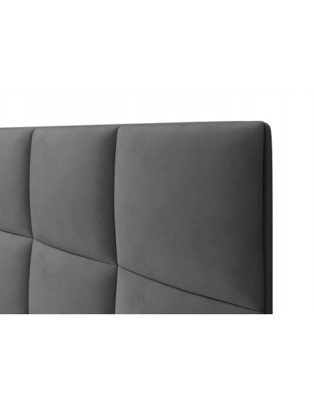 Tête De Lit En Velours, Couleur Gris Foncé, Begonia, Marque Mazzini Sofas