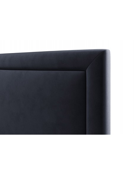 Tête De Lit En Velours, Couleur Bleu Foncé, Primevere, Marque Mazzini Sofas