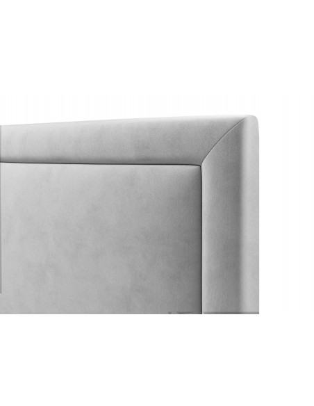 Tête De Lit En Velours, Couleur Gris Clair, Primevere, Marque Mazzini Sofas