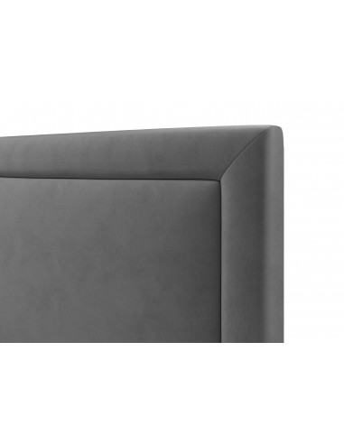Tête De Lit En Velours, Couleur Gris Foncé, Primevere, Marque Mazzini Sofas